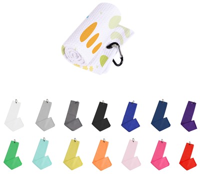 Tri-Fold Waffle Golf Towel