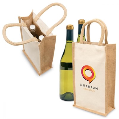 Two Bottle Jute Carrier