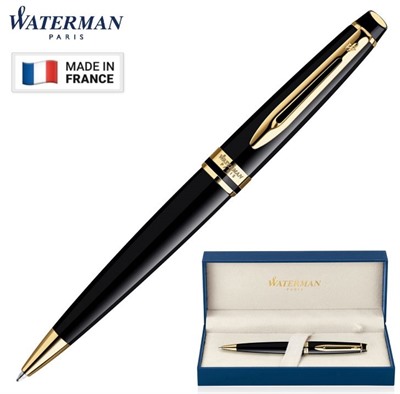 Waterman New Expert Ballpoint Lacquer Black GT