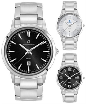 Womens Moretti Stainless Steel Band Dress Watch