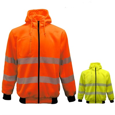 Work-Guard Recycled Hi Vis Day And Night Hoodie