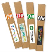 10 Pack Striped Drinking Straws