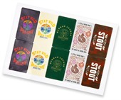 10 x 88x50mm Gloss Rectangular Sticker Sheet