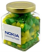 140g Humbugs In Square Glass Jar