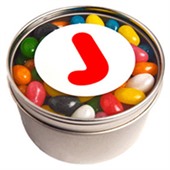 150g Jelly Beans In Small Round Window Tin