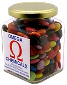 170g Choc Beans In Glass Squexagonal Jar