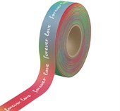 19mm Rainbow Satin Polyester Ribbon