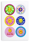 6 x 80mm Gloss Circle Sticker Sheet