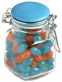 80g Jelly Beans In Glass Clip Lock Jar