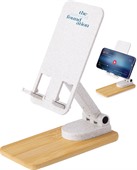 adjustable bamboo mobile phone stand