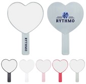 Amour Heart Shaped Handheld Mirror