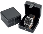 Black Square Matte PU Watch Gift Box