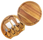 Brie  Cheese Board And Knife Set