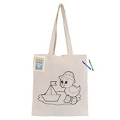 Calico Colouring In Bag No Gusset