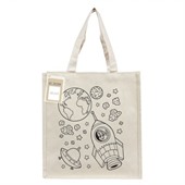 Canvas Colouring In Tote Bag