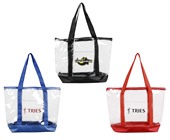 Clear Zippered Tote Bag