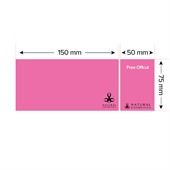 Coloured 150x75mm Sticky Note Pad - 25 Sheet