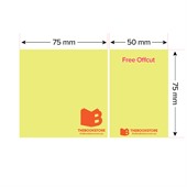 Coloured 75x75mm Sticky Note Pad - 100 Sheet
