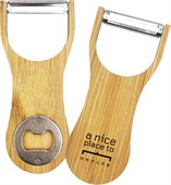 Combination Bamboo Peeler & Bottle Opener