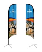 Concave Feather Medium Banner