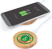 Core Bamboo Round Wireless Charger