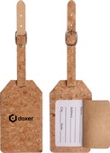 cork luggage tag