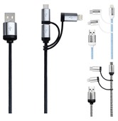 Cypher 3n1 Fabric Charge And Data Cable