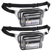 deluxe clear waist bag