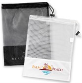 Drawstring Mesh Beach Bag