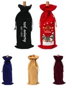 Flannel Wine Bottle Bag