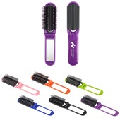 folding mirror hair brush