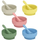FoodieKids Silicone Bowl & Spoon Set