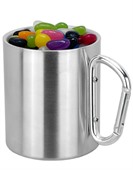 Jelly Beans In 250ml Carabiner Handle Metal Mug