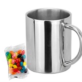 Jelly Beans In 250ml Metal Mug