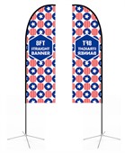 Large Straight Feather Banner
