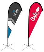 Large Teardrop Banner