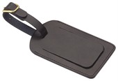 Leather Covered Luggage Tag