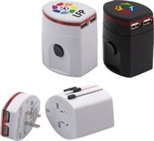 Light-up Universal Plug USB Travel Adapter