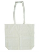 Long Handle Calico Bag With Gusset
