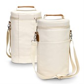 Luxe Cotton Canvas Double Wine Cooler Bag