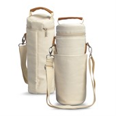 Luxe Cotton Canvas Single Wine Cooler Bag