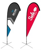Medium Teardrop Banner