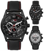 Mens Blaze Black Chronograph Watch