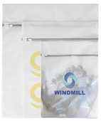 Mesh White Zippered Laundry Bag