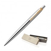 Parker Jotter Ballpoint Brushed Stainless Gold
