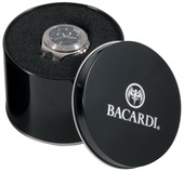 Round Black Tin Watch Gift Box