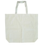 Short Handle Calico Bag With Gusset