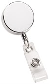 Silver Retractable Badge Reel