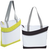 Sporty Zippered Tote Bag