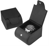Square Matte Black PU Watch Gift Box